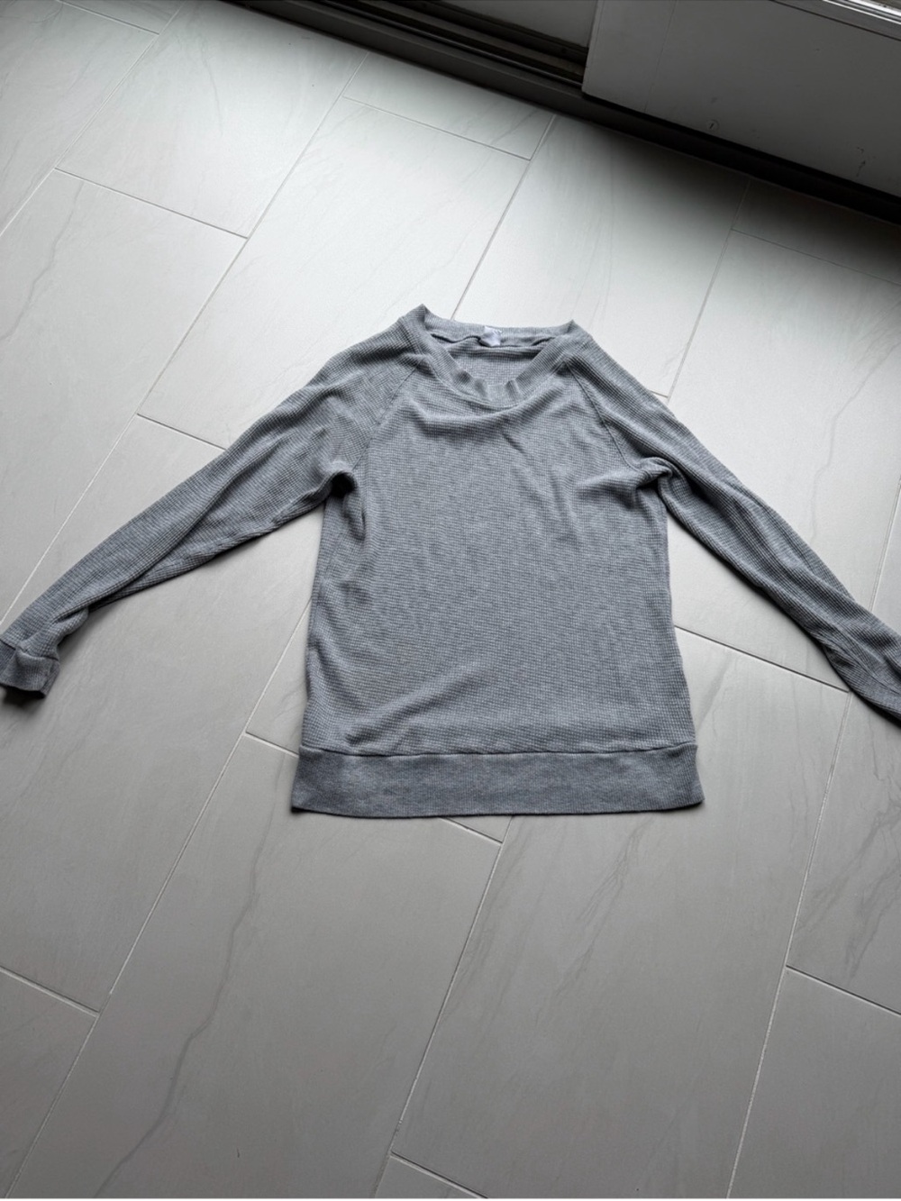Light Gray Women's Lightweight Crewneck Sweater
